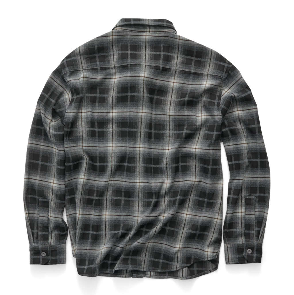 S/Double Pass Flannel Overshirt - Black | Shop S/Double clothing online with Pavement Skate Store with free Aotearoa NZ shipping over $100*!