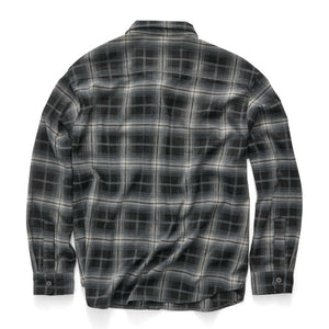 S/Double Pass Flannel Overshirt - Black | Shop S/Double clothing online with Pavement Skate Store with free Aotearoa NZ shipping over $100*!