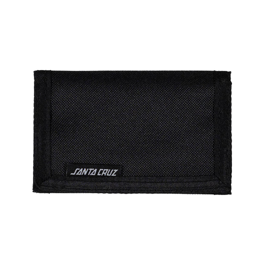 Santa Cruz Flaming Dice Dot Velcro Wallet - Black | Shop Santa Cruz online with Pavment Skate Store with free Aotearoa shipping over $100*!