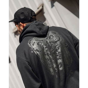 Santa Cruz Roskopp Destruct Face Mono Hoodie Off Black | Shop Santa Cruz online with Pavement Skate Store with free Aotearoa shipping on orders over $100*!