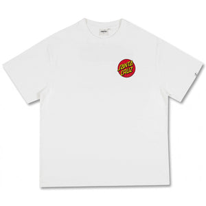 Santa Cruz Salba Hello Ad Box Fit Tee in White | Shop Santa Cruz online with Pavment Skate Store with free Aotearoa shipping over $100*!
