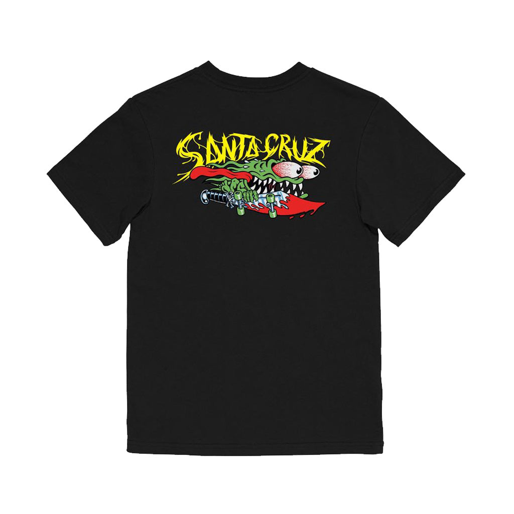 Santa Cruz Youth Meek SC Slasher Tee - Black. Regular fit. 100% cotton, 180gsm jersey. Style: SB123-SS06. Shop Santa Cruz youth clothing and accessories with free, fast NZ shipping over $150. Pavement skate shop, Dunedin.
