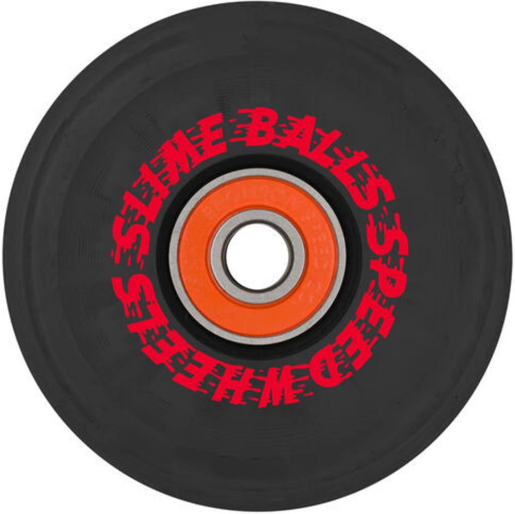 Santa Cruz OG Slime Balls Flame Light Ups 66mm 78A - Black | Shop skateboard wheels online with Pavement Skate Store! Free Aotearoa NZ shipping over $100*