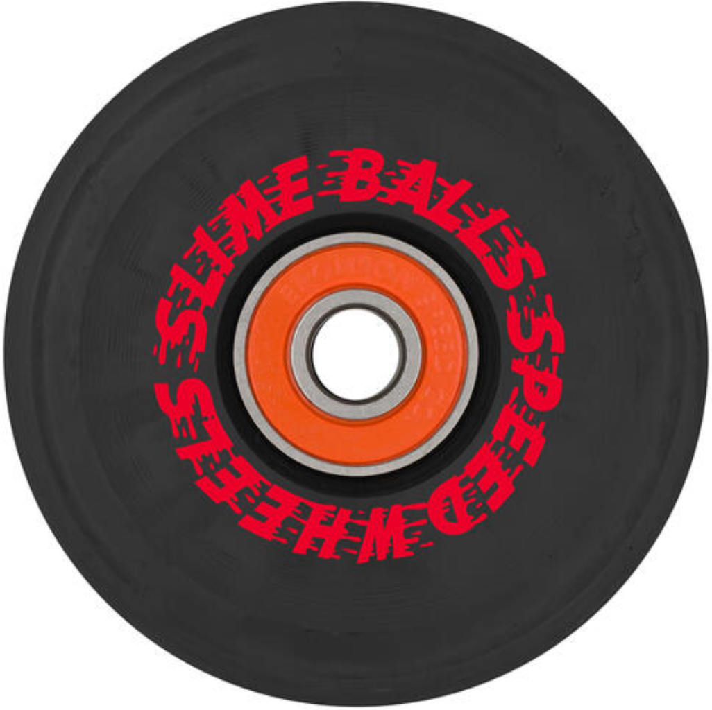 Santa Cruz OG Slime Balls Flame Light Ups 66mm 78A - Black | Shop skateboard wheels online with Pavement Skate Store! Free Aotearoa NZ shipping over $100*