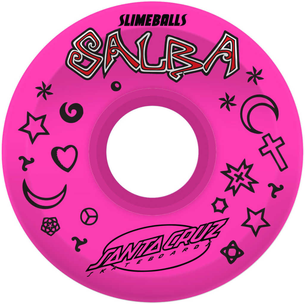 Santa Cruz OG Slime Balls Salba Witchdoctor Reissue 60mm 78A - Slime Pink | Shop skateboard wheels online with Pavement Skate Store! Free NZ shipping over $100*