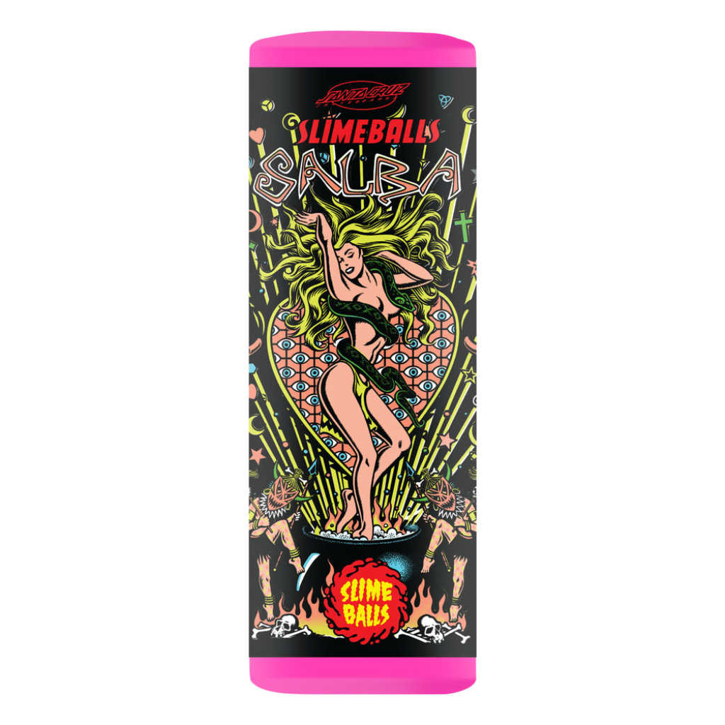 Santa Cruz OG Slime Balls Salba Witchdoctor Reissue 60mm 78A - Slime Pink | Shop skateboard wheels online with Pavement Skate Store! Free NZ shipping over $100*