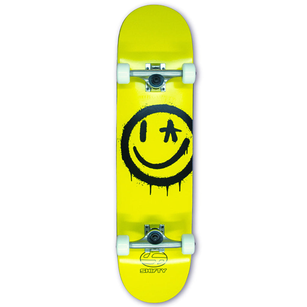 Shifty Smiley Complete 8.0" Skateboard | Shop complete skateboards with Pavement Skate Store online with free Aotearoa shipping over $100*!