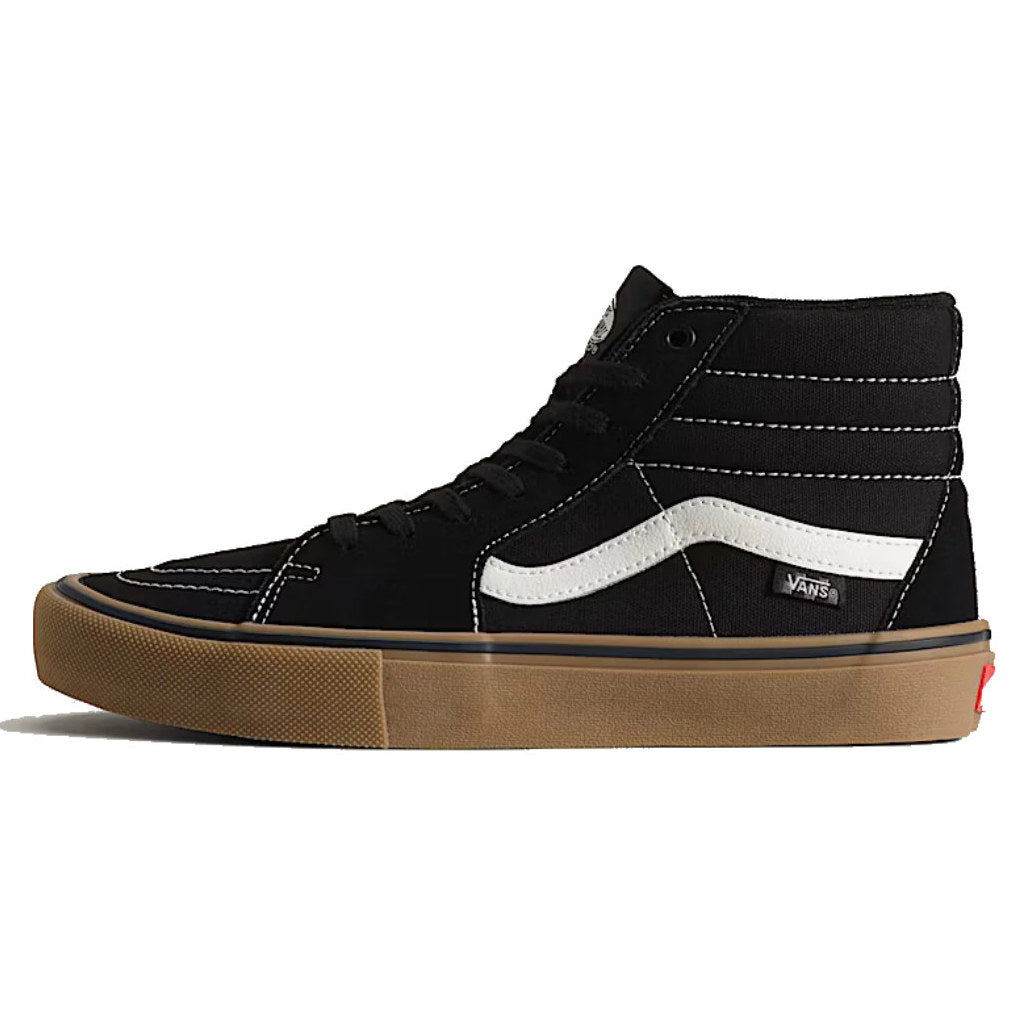 Shop the Vans Skate Sk8-Hi in Black/Gum/White VNOAFCCB9K.BKW online with Pavement Skate Store with free Aotearoa NZ shipping!
