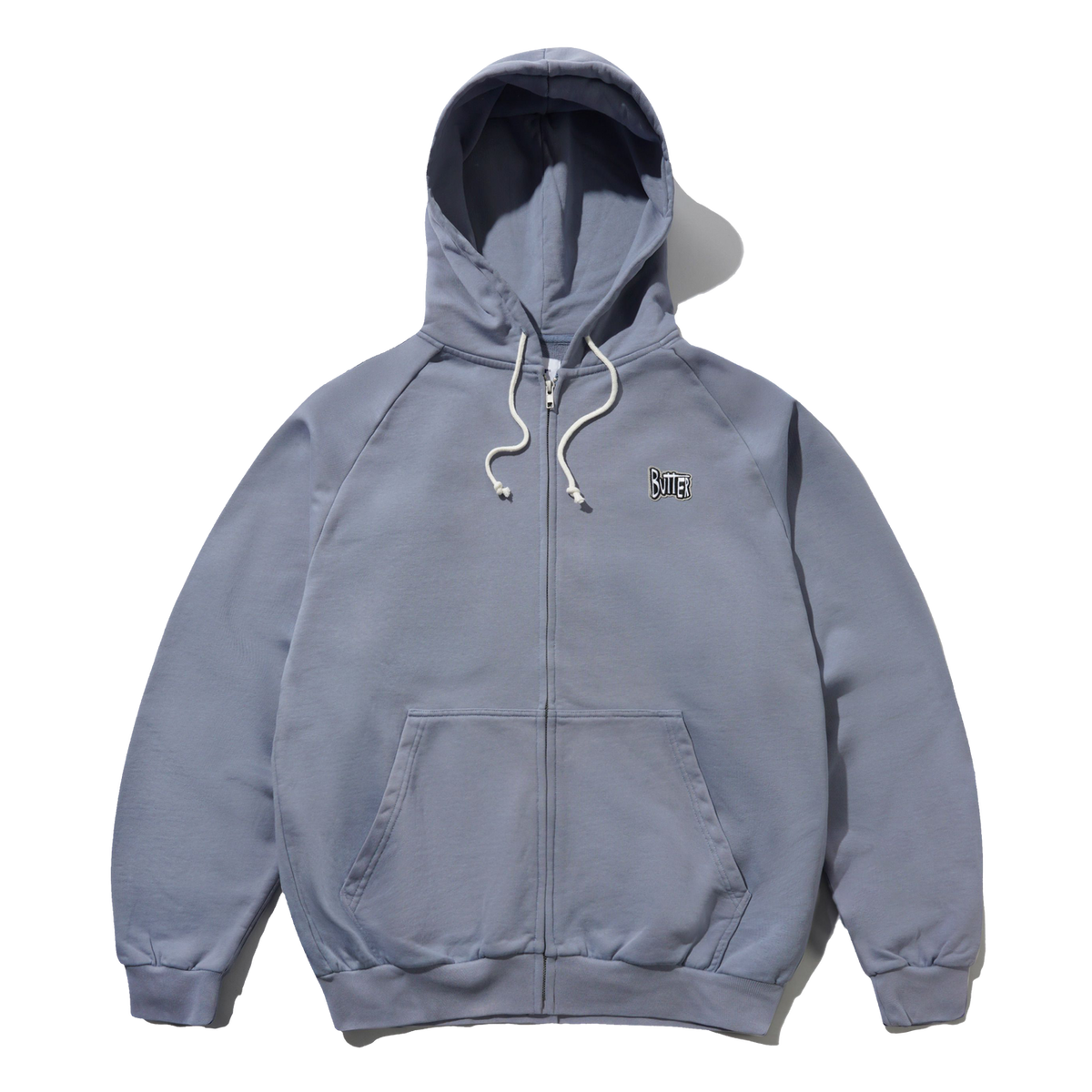 Butter Goods Sketch Zip-Thru Hood - Ocean | Shop Butter Goods clothing online with Pavement Skate Store with free Aotearoa NZ shipping over $100*!