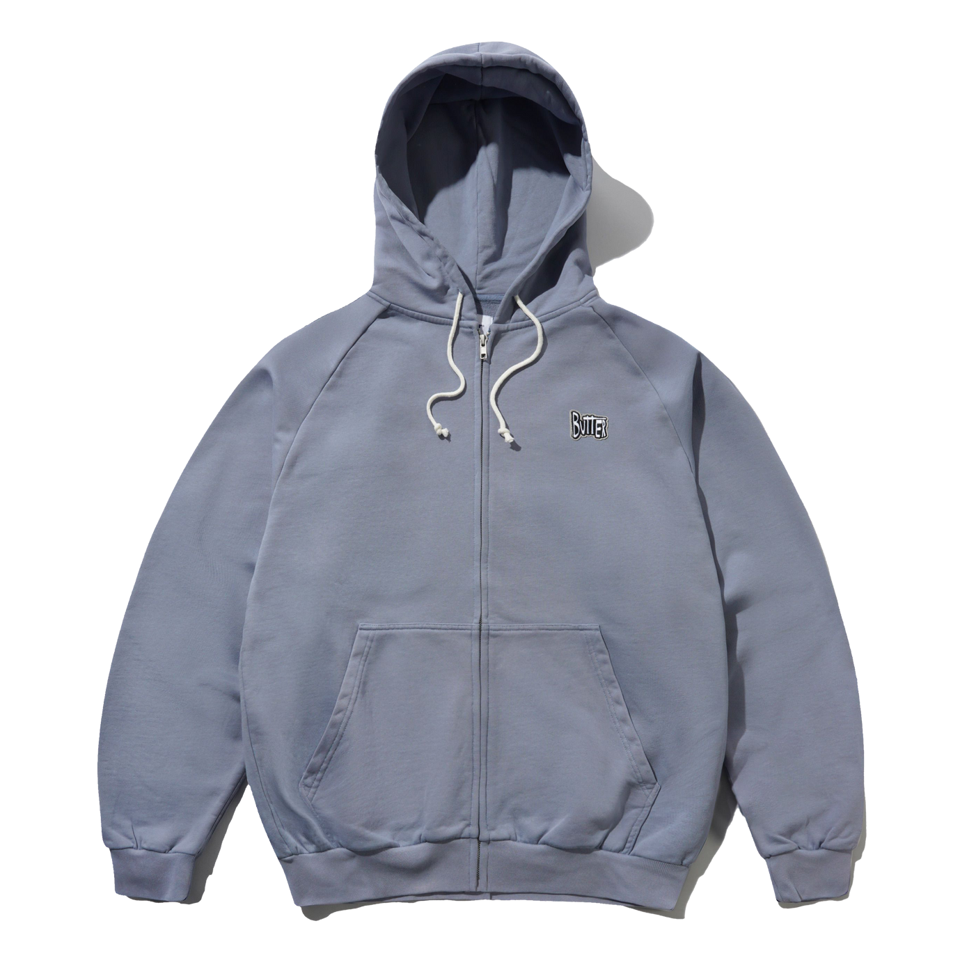 Butter Goods Sketch Zip-Thru Hood - Ocean | Shop Butter Goods clothing online with Pavement Skate Store with free Aotearoa NZ shipping over $100*!