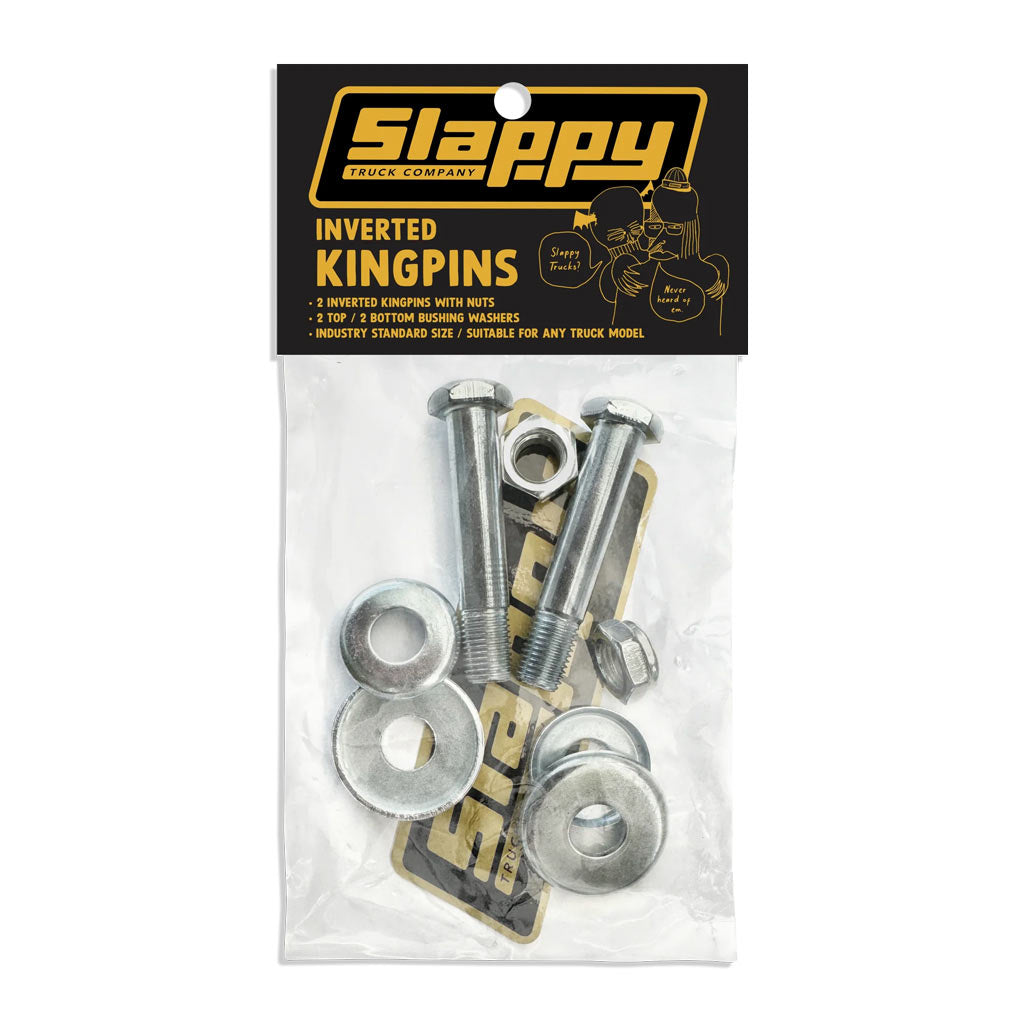 Slappy Trucks Inverted Kingpins Standard Sett | Shop Slappy Trucks online with Pavement Skate Store and enjoy free Aotearoa NZ shipping over $100*!