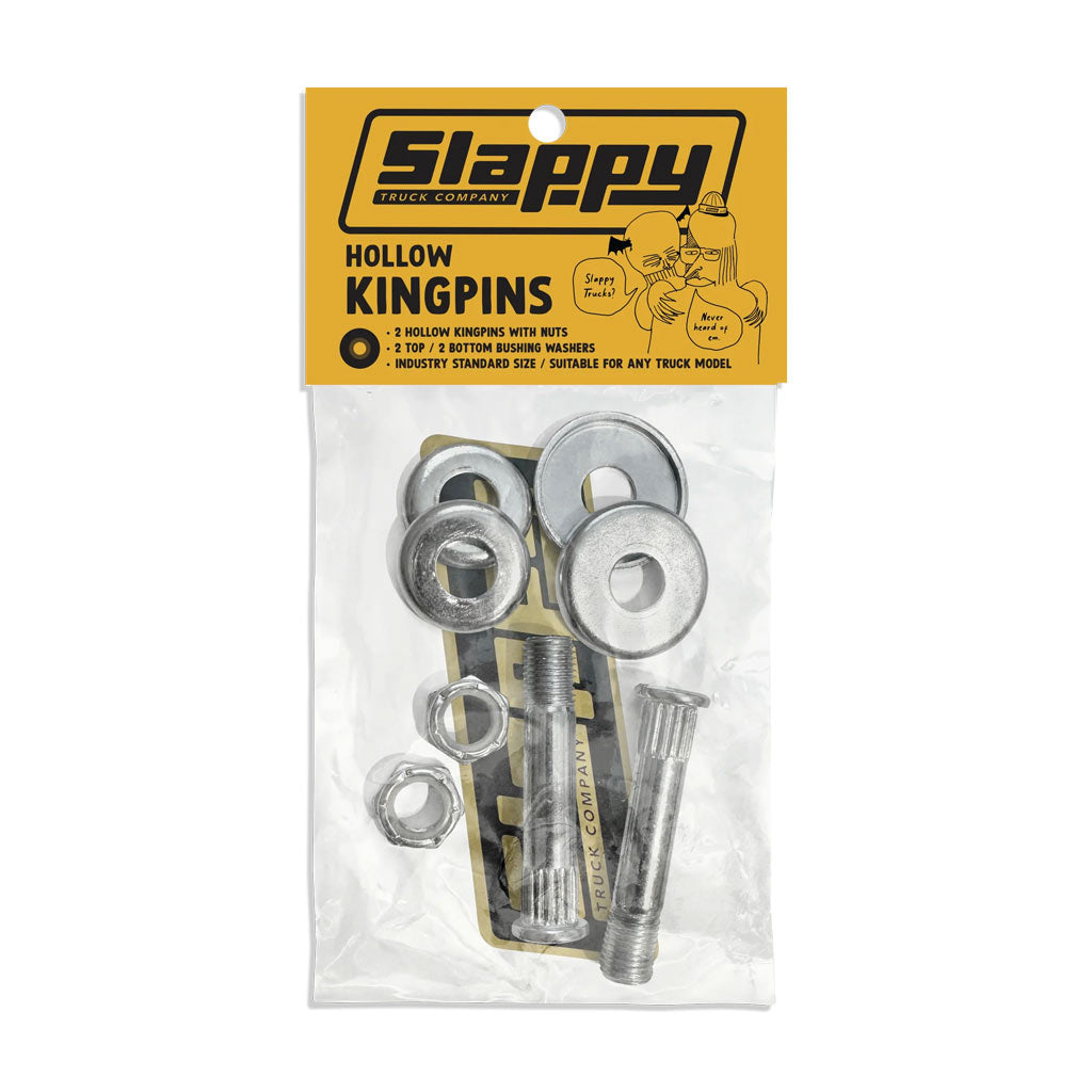 Slappy Trucks Standard Hollow Kingpins Set | Shop Slappy Trucks online with Pavement Skate Store and enjoy free Aotearoa NZ shipping over $100*!