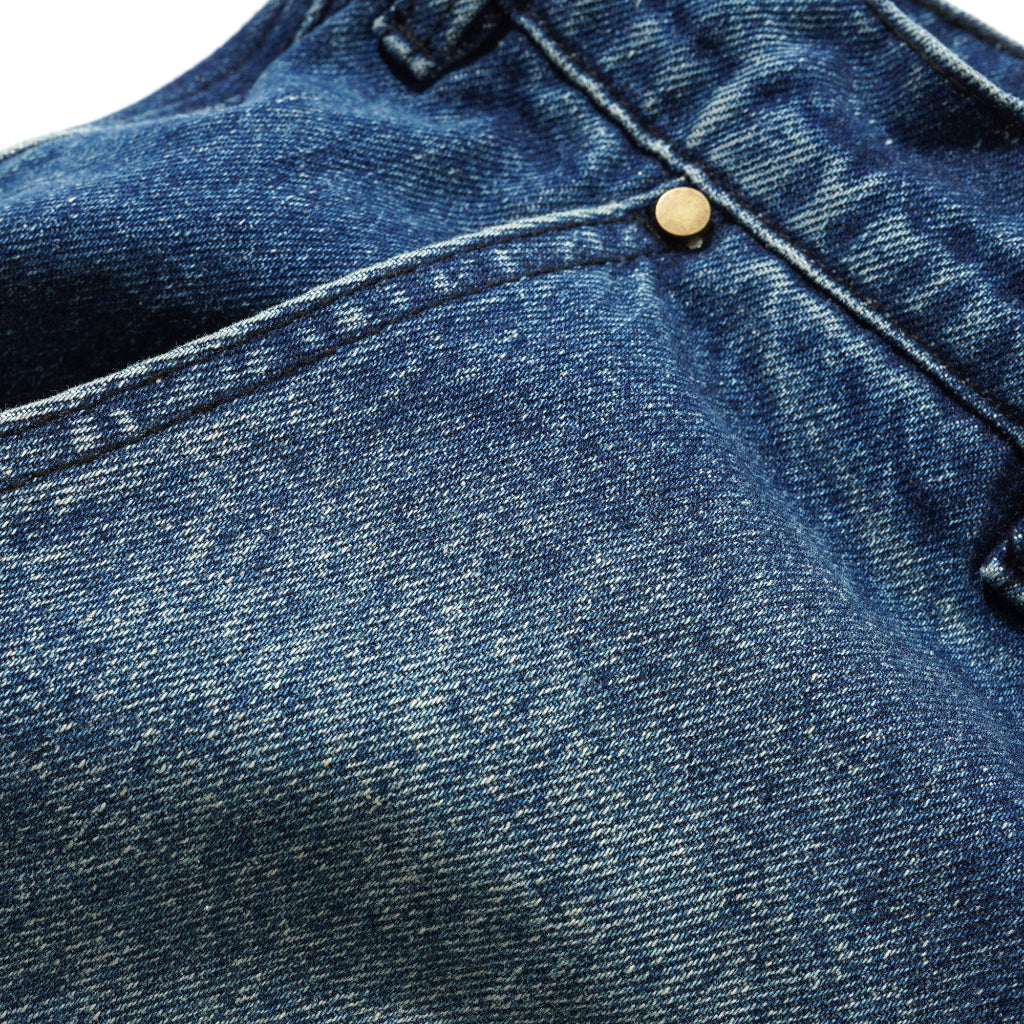 Butter Goods X Peanuts Spike Work Shorts in Distressed Indigo | Shop Butter Goods with free Aotearoa shipping over $100* with Pavement Skate Store online!