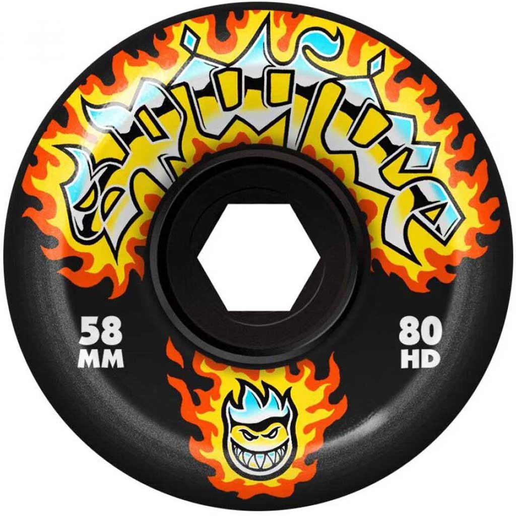 Spitfire Chrome Venom Black Conical Full 80HD 58mm Skateboard Wheels | Free Aotearoa NZ shipping over $100* when you shop online with Pavement!