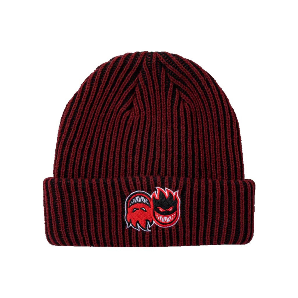 Spitfire Eternal Fill Cuff Beanie - Dark Red/Black | Shop Spitfire online with Pavement Skate Store with free Aotearoa NZ shipping over $100*!