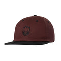 Spitfire Lil Bighead Strapback Cap in Burgundy/Black | Shop Spitfire Wheels online with Pavement with free Aotearoa NZ shipping on orders over $100*!