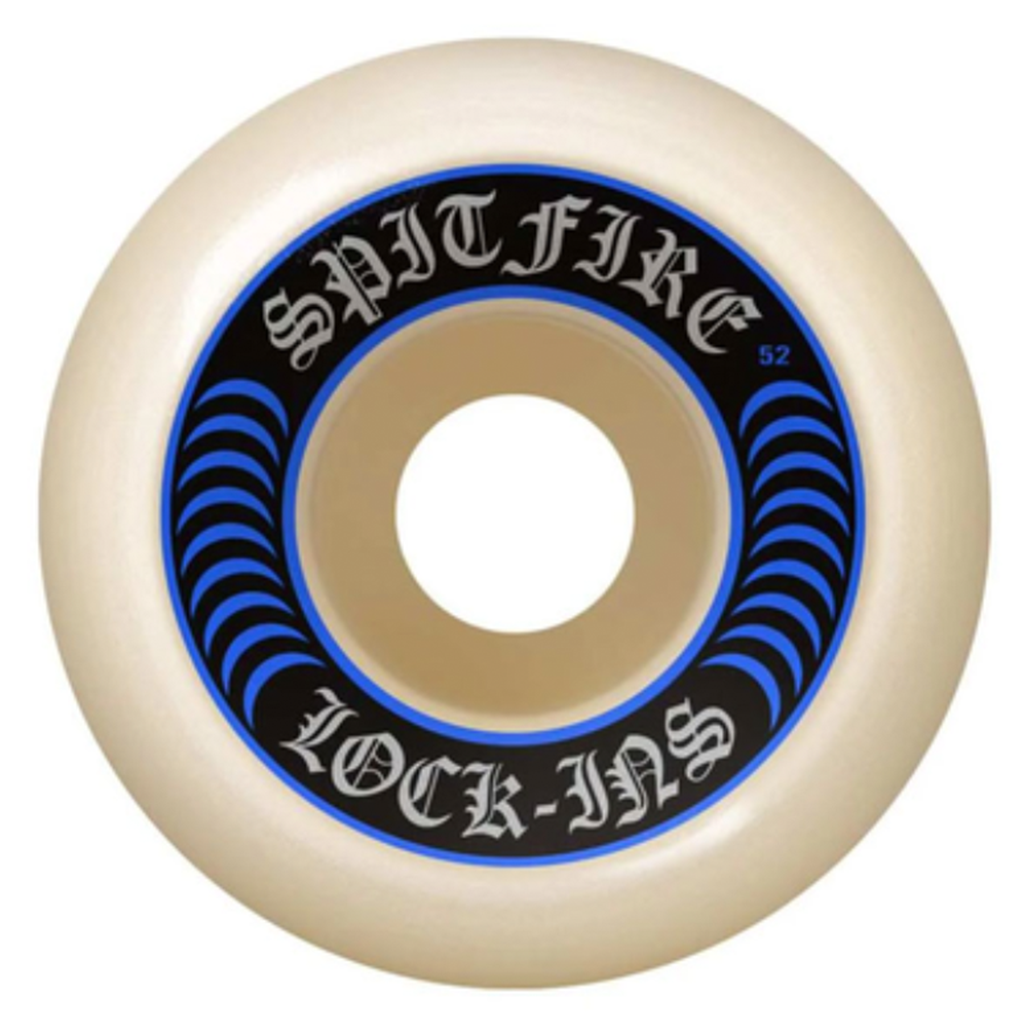 Spitfire Formula Four Lock-In Full. 99D , 55MM. Lock-in Shape. Shop Spitfire skateboards online and instore. Fast, free NZ shipping when you spend over $100 on your Spitfire order. Afterpay and Laybuy available. Pavement skate store, Dunedin.