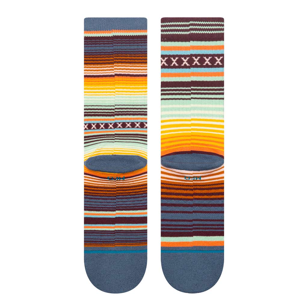 Stance Curren St Crew Socks - Sea Blue | Free Aotearoa NZ shipping over $100* when you shop Stance Socks online with Pavement Skate Store!