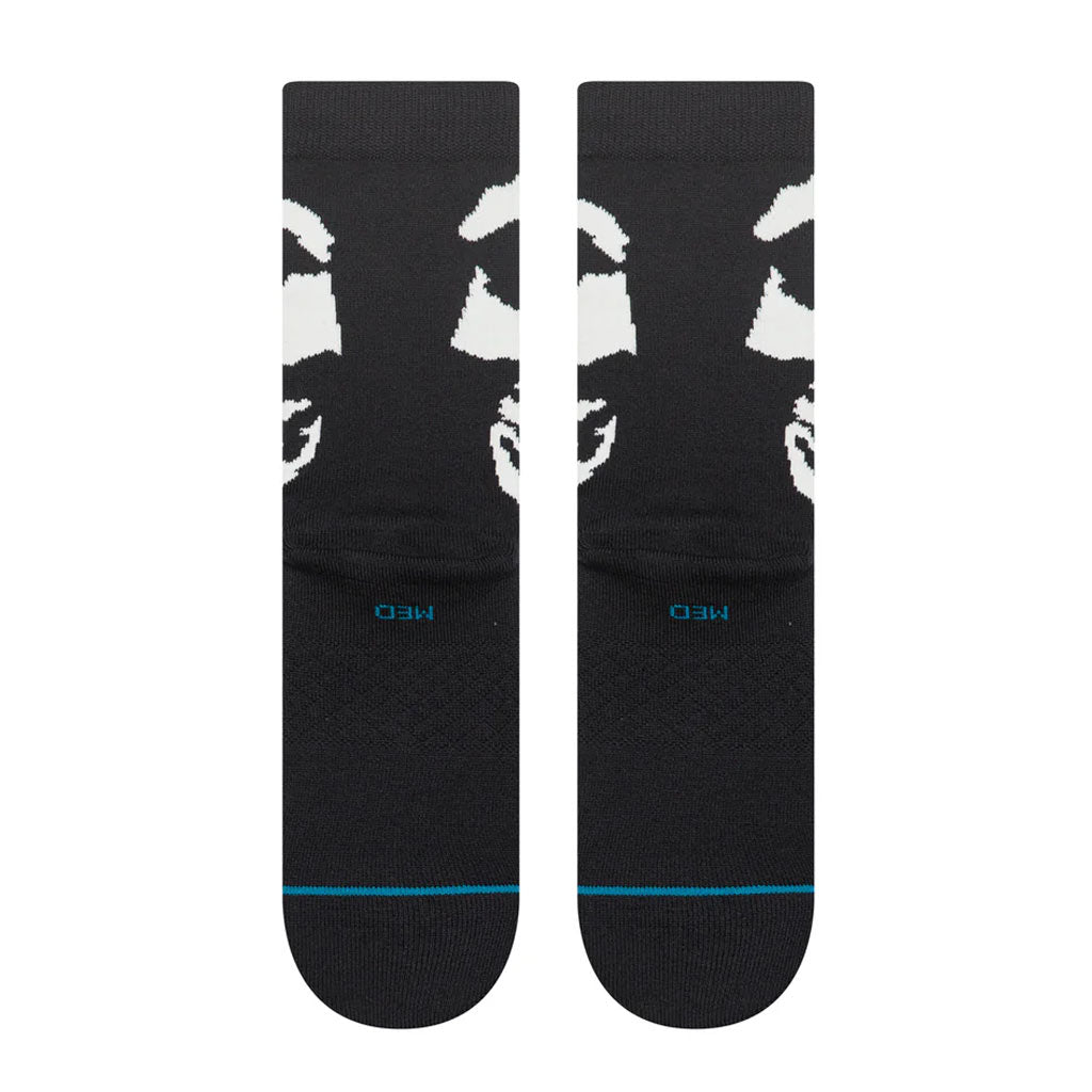 Stance X Misfits Beware Crew Socks - Black | Free Aotearoa NZ shipping over $100* when you shop Stance Socks online with Pavement Skate Store!