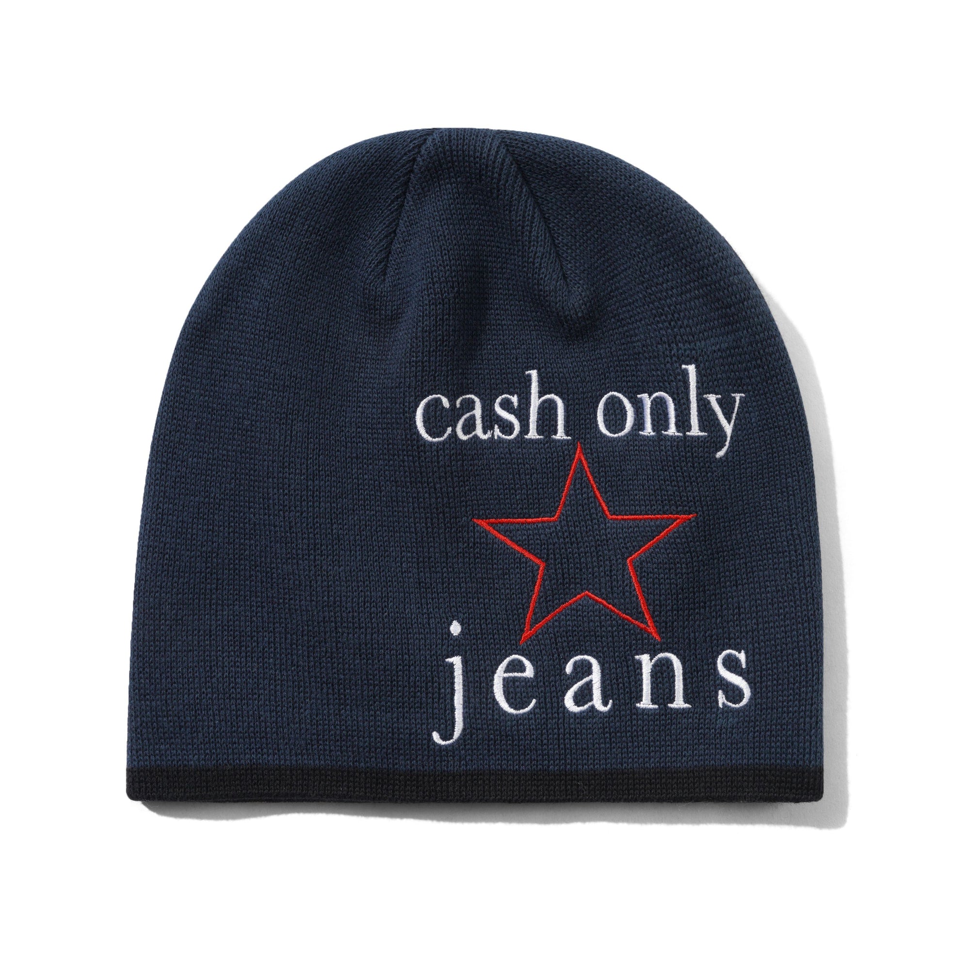 CASH ONLY STAR SKULLY BEANIE - NAVY