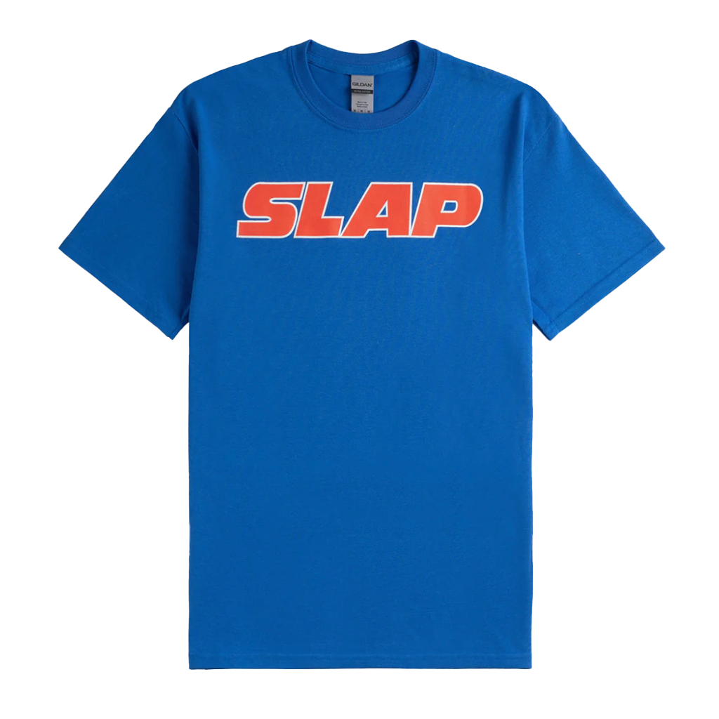 Slap OG Logo Tee - Royal. Regular fit, 100% cotton. Screen printed. Free NZ shipping when you spend over $100 on your Slap order. Dunedin's locally owned and operated skate store, Pavement. 