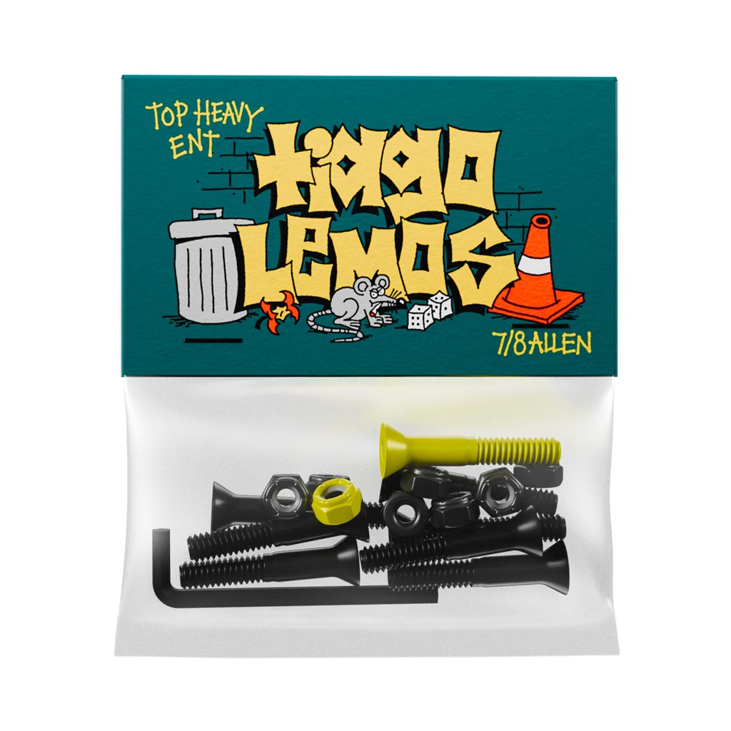 Buy Top Heavy Tiago Lemos 7/8" Allen Skateboard Hardware online with Pavement Skate Store! Free Aotearoa NZ shipping over $100* on online orders!