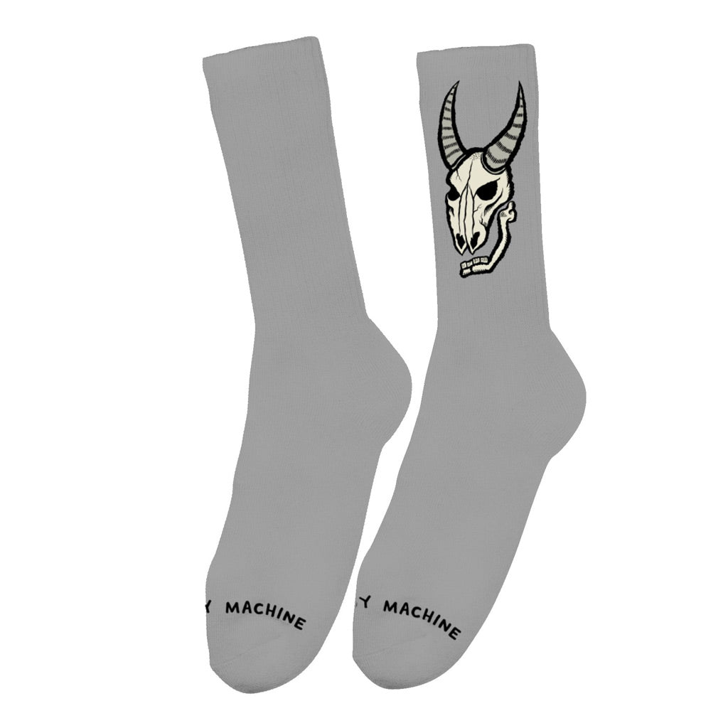 Buy the Toy Machine Heavy Metal Socks in Grey online with Pavement Skate Store and enjoy free Aotearoa NZ shipping over $100* when you order online!