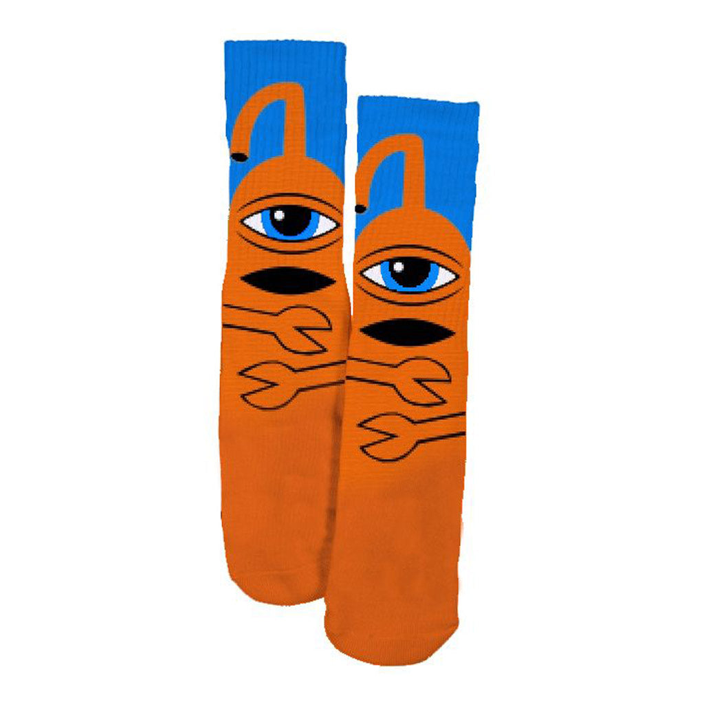 Buy the Toy Machine Hug Socks in Orange online with Pavement Skate Store and enjoy free Aotearoa NZ shipping over $100* when you order online!