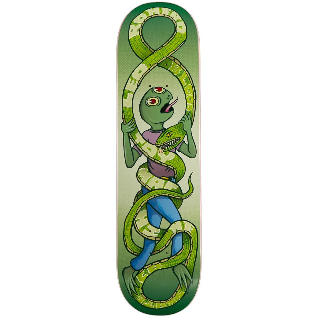 Toy Machine Leo Romero Snake Deck 8.25" x 31.88" WB 14.25". Nose 7.13" - Full. Tail 6.75" - Round. Medium Concave. Free grip. Shop skateboard decks, skateboard trucks, wheels and hardware online with Dunedin's independent skate store, PAVEMENT. Free NZ shipping over $150.