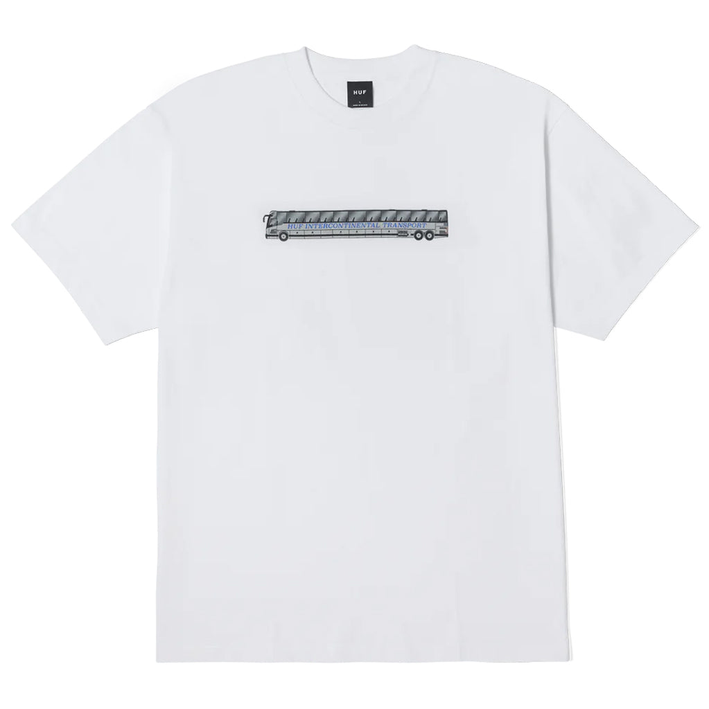 Huf Transport Tee - White. Official Toyota collaboration. 100% cotton short sleeve tee. Printed artwork at front and back. HUF x Land Cruiser interior neck label. Shop Huf Worldwide clothing and accessories online with Ōtepoti's independent skate store, PAVEMENT. Free Aotearoa NZ shipping over $150.