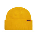 Butter Goods Tall Wharfie Beanie - Yellow. Loose knit acrylic fold beanie. Tall wharfie fit. Woven label on front. Size: OSFA. Shop Butter Goods online with Pavement skate store and enjoy free Aotearoa shipping over $150, same day Ōtepoti delivery and easy returns.