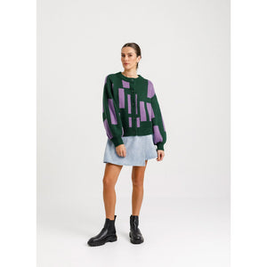 Thing Thing Dazed Cardigan - Lilac Forest. Shop new season Thing Thing women's clothing with Pavement online. Free, fast NZ shipping over $150 - Same day delivery Dunedin before 3pm. Afterpay and Laybuy. Easy, no fuss returns.
