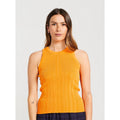 Thing Thing Reva Tank - Tangerine. The Reva Tank is a ribbed essential, it offers a comfortable and fitted silhouette. 63% Viscose / 37% Nylon Knit. Shop Thing Thing women's clothing online with Pavement and enjoy free New Zealand shipping over $150, same day Dunedin delivery and easy returns.