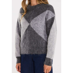 Thing Thing Astrid Jumper - Greyscale | Free Aotearoa NZ shipping on your Thing Thing clothing orders over $100* with Pavement Skate Store!