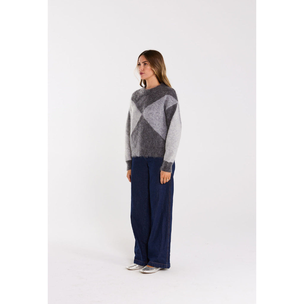Thing Thing Astrid Jumper - Greyscale | Free Aotearoa NZ shipping on your Thing Thing clothing orders over $100* with Pavement Skate Store!