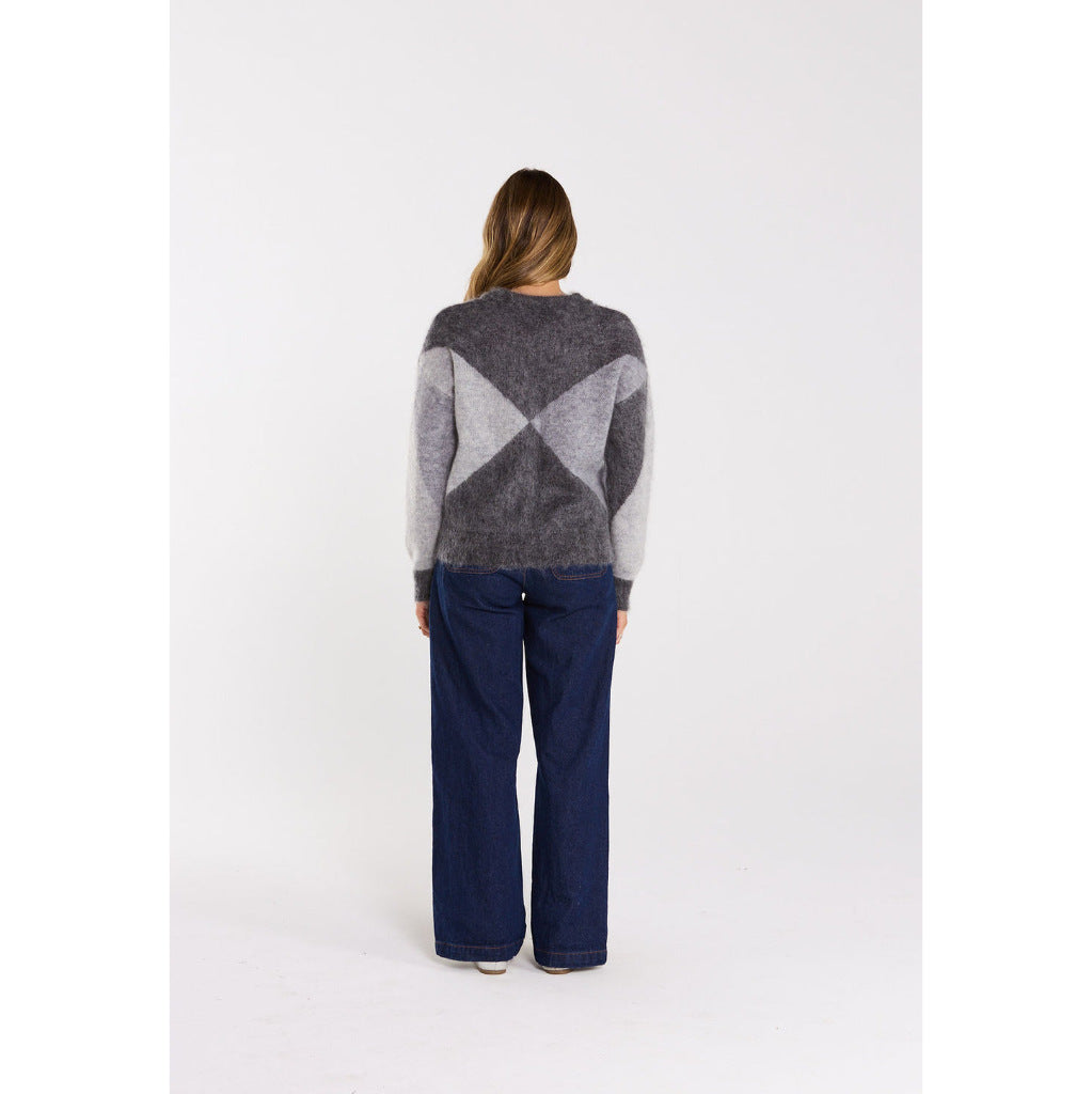 Thing Thing Astrid Jumper - Greyscale | Free Aotearoa NZ shipping on your Thing Thing clothing orders over $100* with Pavement Skate Store!