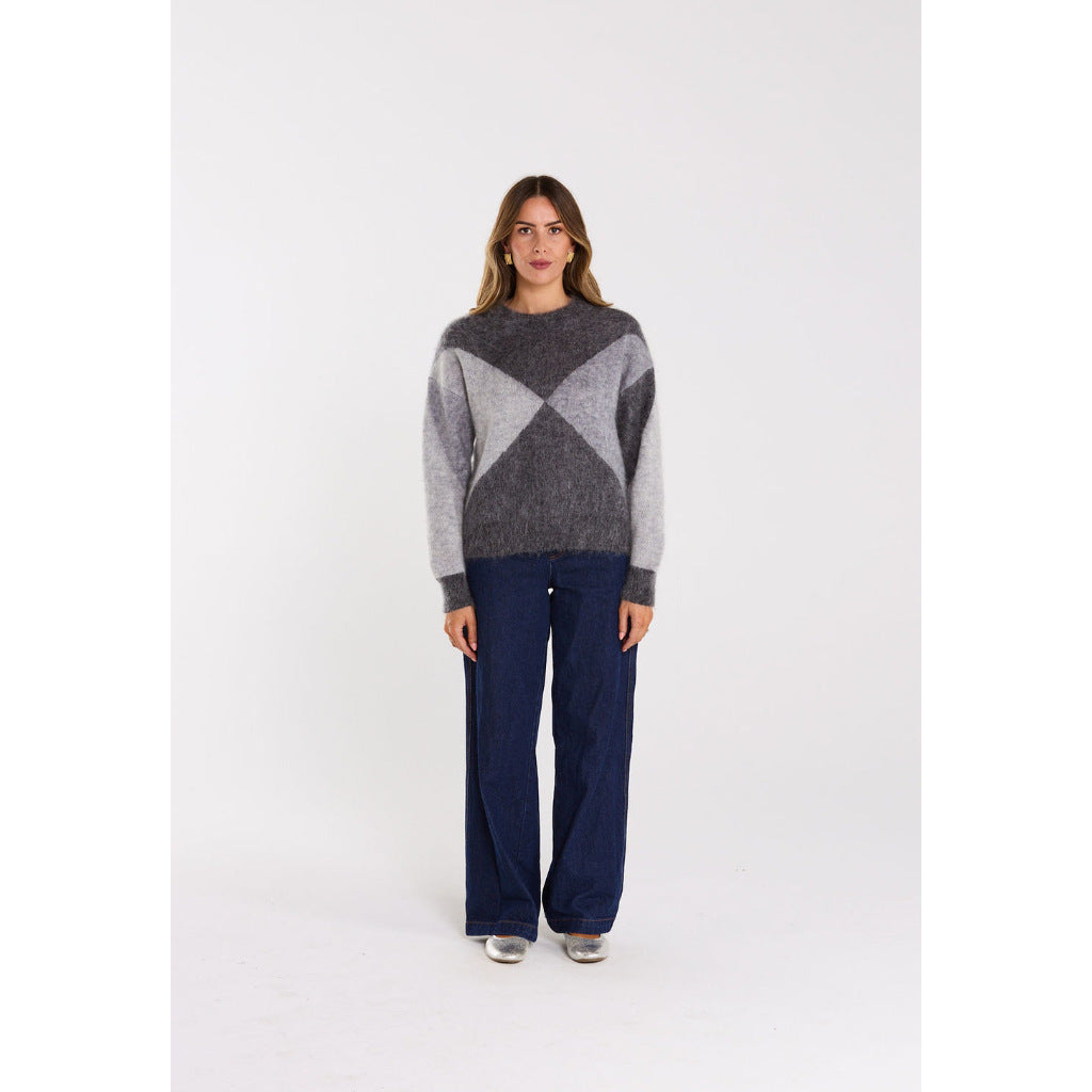 Thing Thing Astrid Jumper - Greyscale | Free Aotearoa NZ shipping on your Thing Thing clothing orders over $100* with Pavement Skate Store!