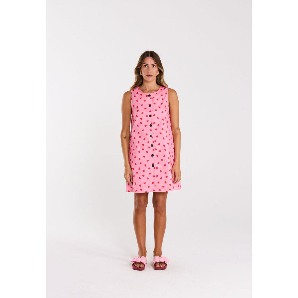 Thing Thing Effortless Dress in Valentines | Shop Thing Thing clothing with Pavement Skate Shop and enjoy free Aotearoa NZ shipping on orders over $100*!