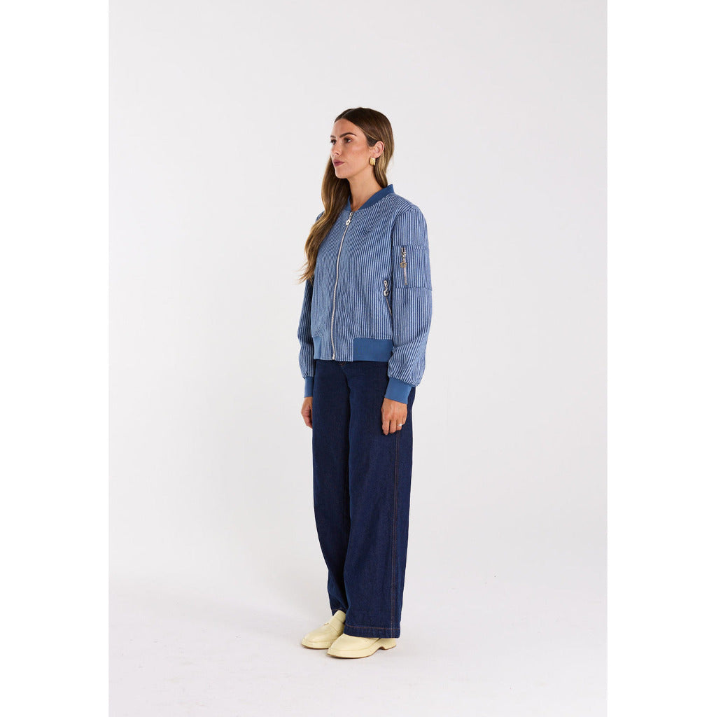 Thing Thing Flight Jacket in Skyline Denim | Shop Thing Thing clothing online with Pavement Skate Store with free Aotearoa NZ shipping over $100*!