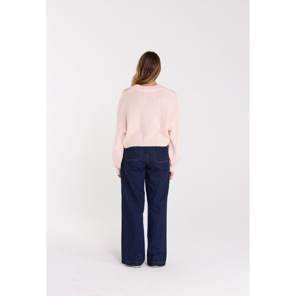 Thing Thing Huddle Cardigan in Milkshake | Shop Thing Thing clothing with Pavement Skate Shop and enjoy free Aotearoa NZ shipping on orders over $100*!