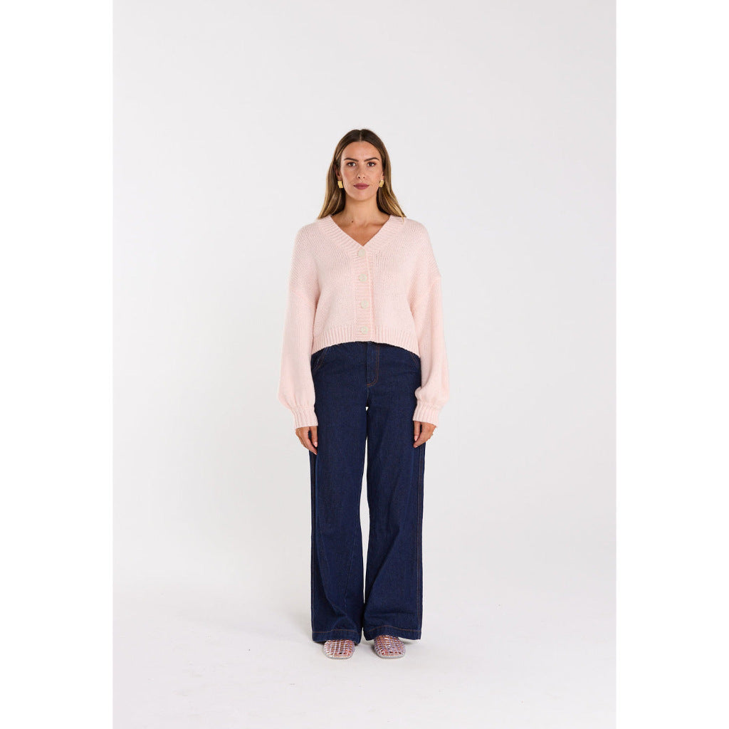 Thing Thing Huddle Cardigan in Milkshake | Shop Thing Thing clothing with Pavement Skate Shop and enjoy free Aotearoa NZ shipping on orders over $100*!