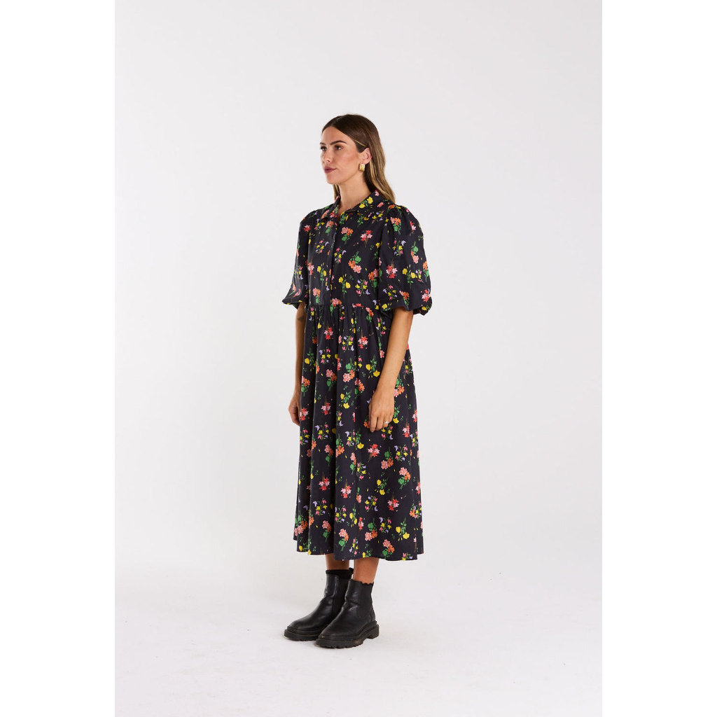 Thing Thing Lucina Dress in Vivid Noir | Shop Thing Thing clothing with Pavement Skate Shop and enjoy free Aotearoa NZ shipping on orders over $100*!