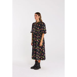 Thing Thing Lucina Dress in Vivid Noir | Shop Thing Thing clothing with Pavement Skate Shop and enjoy free Aotearoa NZ shipping on orders over $100*!