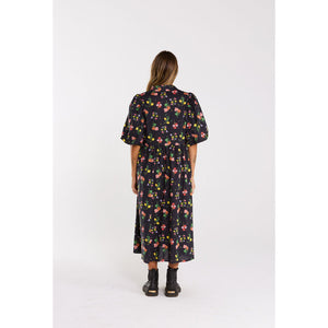 Thing Thing Lucina Dress in Vivid Noir | Shop Thing Thing clothing with Pavement Skate Shop and enjoy free Aotearoa NZ shipping on orders over $100*!