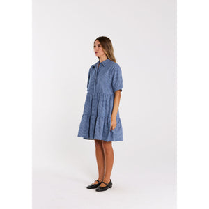 Thing Thing Nova Dress in Skyline Denim | Shop Thing Thing clothing online with Pavement Skate Store with free Aotearoa NZ shipping over $100*!