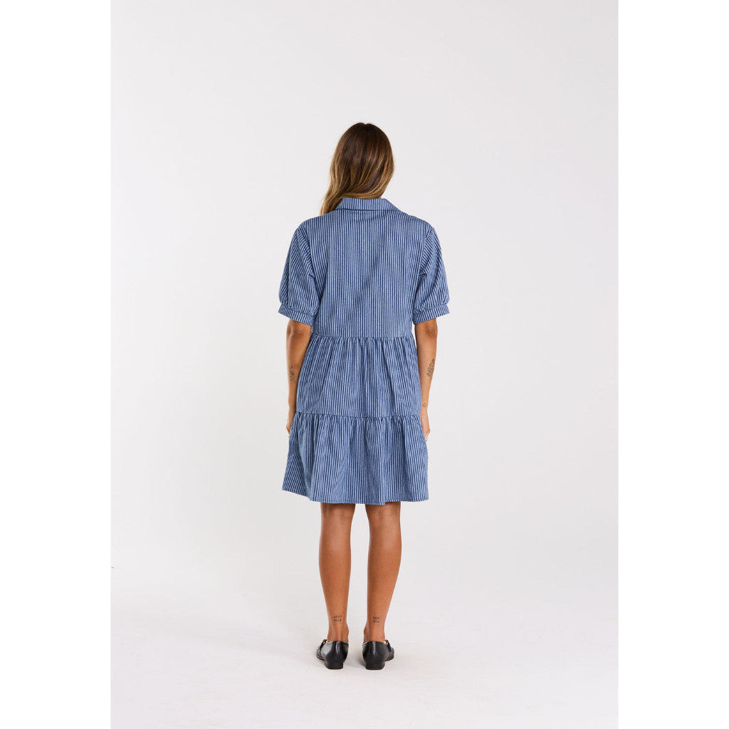 Thing Thing Nova Dress in Skyline Denim | Shop Thing Thing clothing online with Pavement Skate Store with free Aotearoa NZ shipping over $100*!