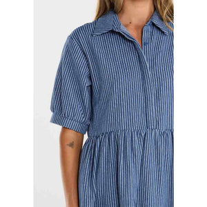 Thing Thing Nova Dress in Skyline Denim | Shop Thing Thing clothing online with Pavement Skate Store with free Aotearoa NZ shipping over $100*!