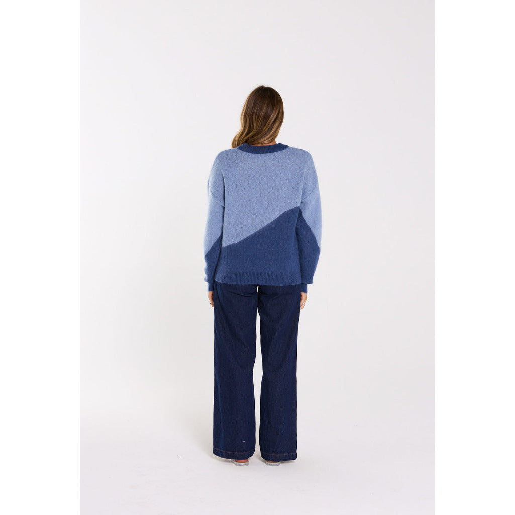 Thing Thing Split Jumper in Twilight Blue | Shop Thing Thing clothing online with Pavement Skate Store with free Aotearoa NZ shipping over $100*!