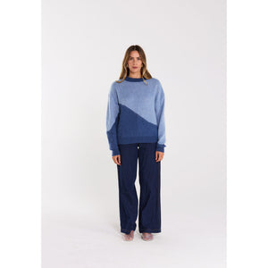 Thing Thing Split Jumper in Twilight Blue | Shop Thing Thing clothing online with Pavement Skate Store with free Aotearoa NZ shipping over $100*!
