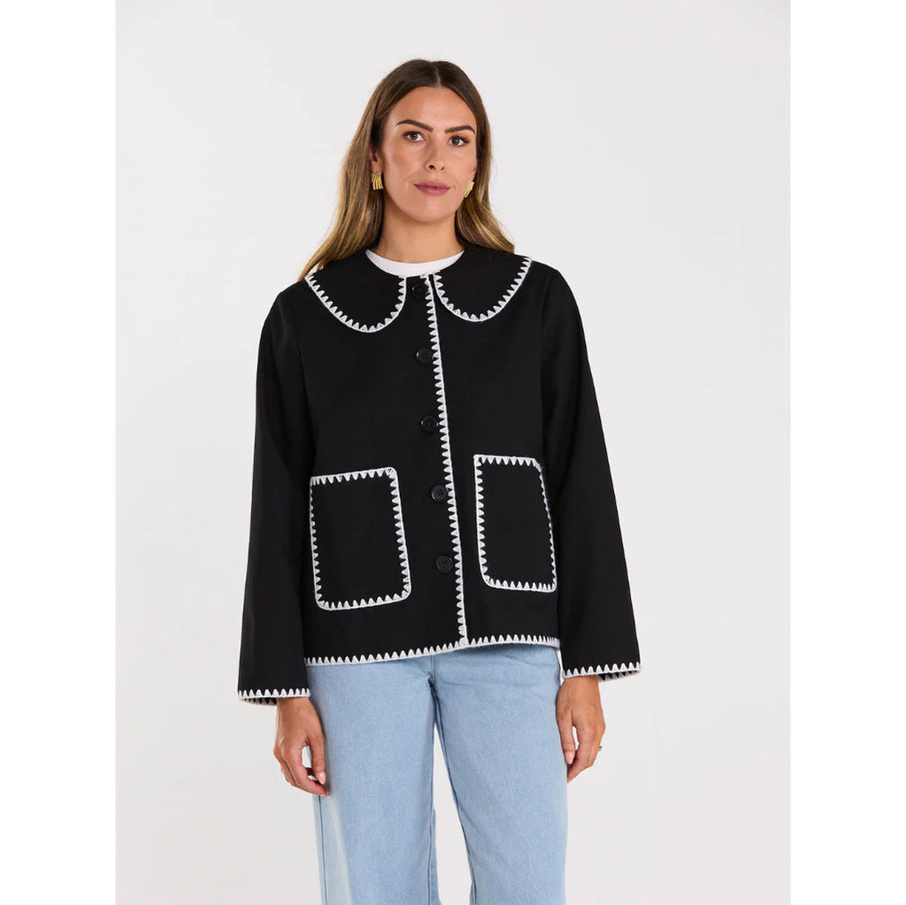 Thing Thing Stitchline Jacket in Black | Free Aotearoa NZ delivery on your Thing Thing clothing order over $100* with Pavement Skate Store!